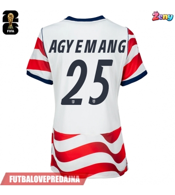 Lacne Ženy Futbalové dres Spojené štáty Patrick Agyemang #25 MS 2026 Krátky Rukáv - Domáci